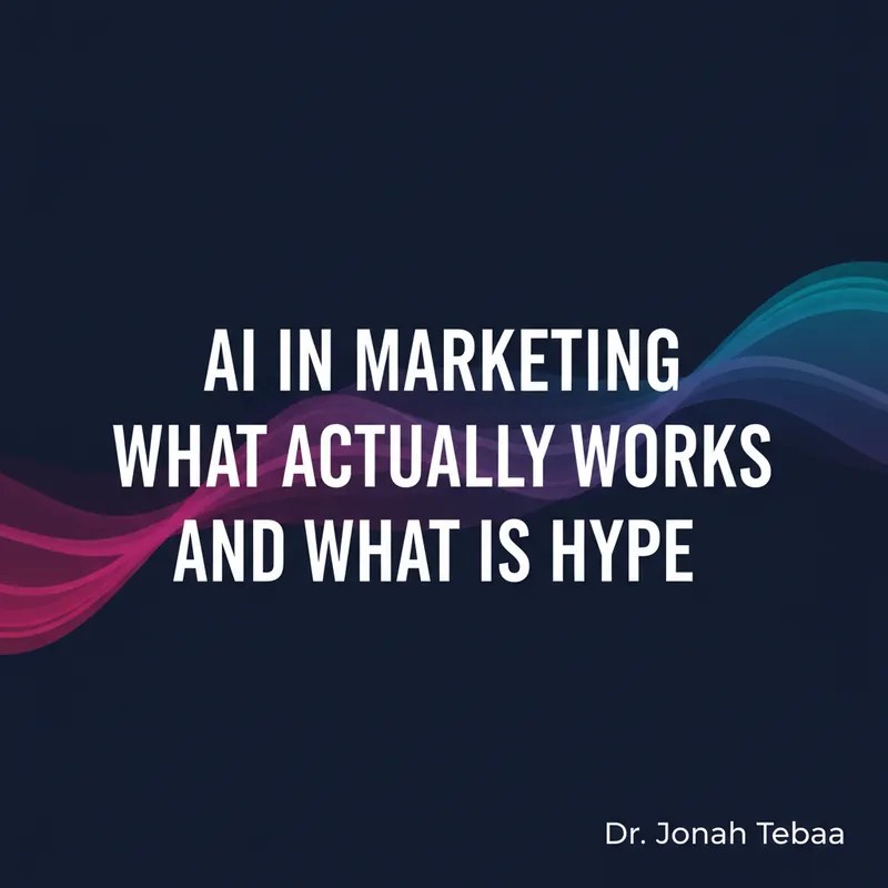 Cover illustration for: AI in Marketing: What Actually Works and What is Hype