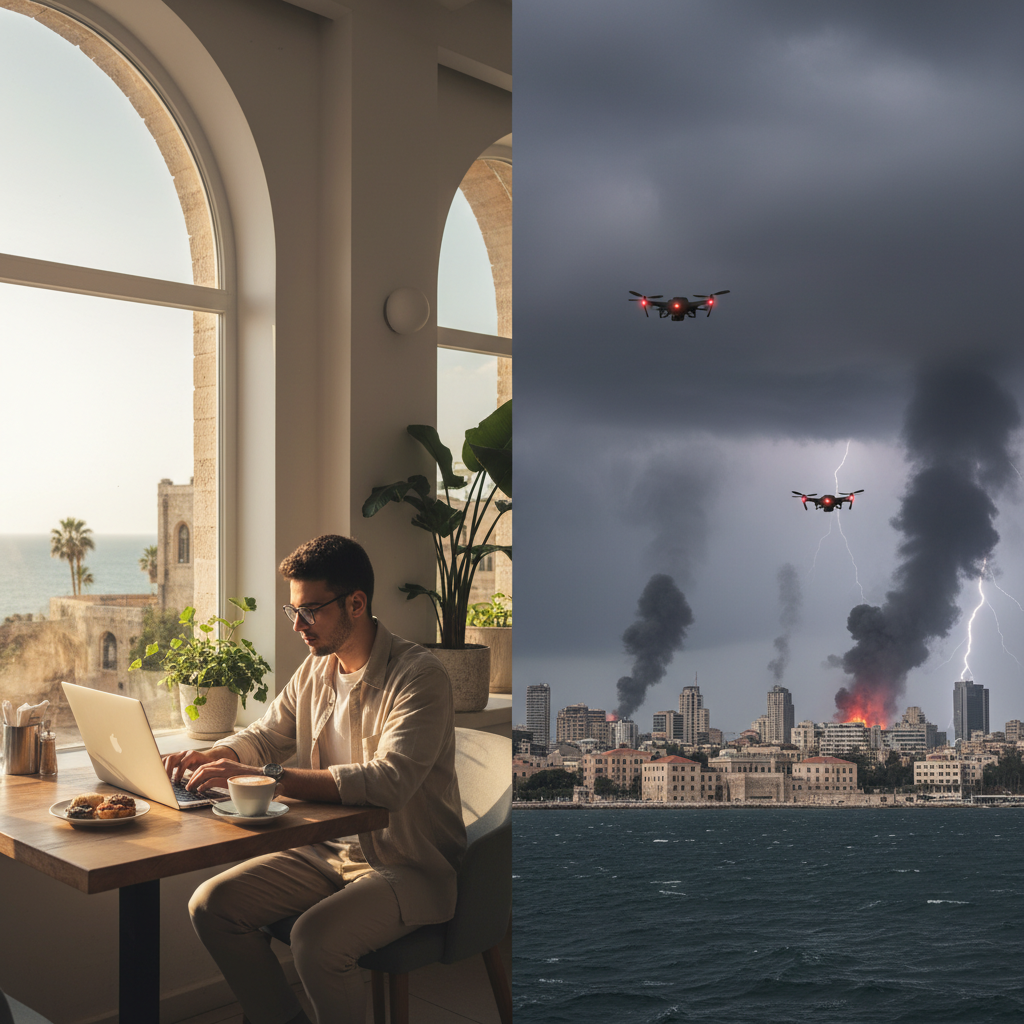Developer in Beirut vs city under attack