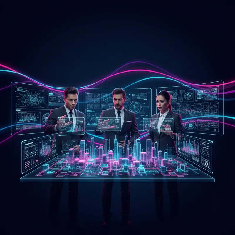 Human-AI collaboration with holographic data interfaces