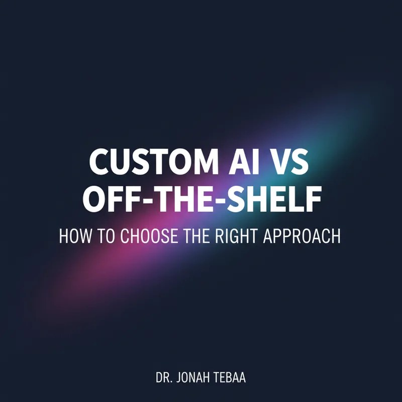 Cover illustration for: Custom AI vs Off-the-Shelf: How to Choose the Right Approach