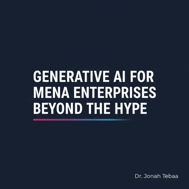 Cover illustration for: Generative AI for MENA Enterprises: Beyond the Hype
