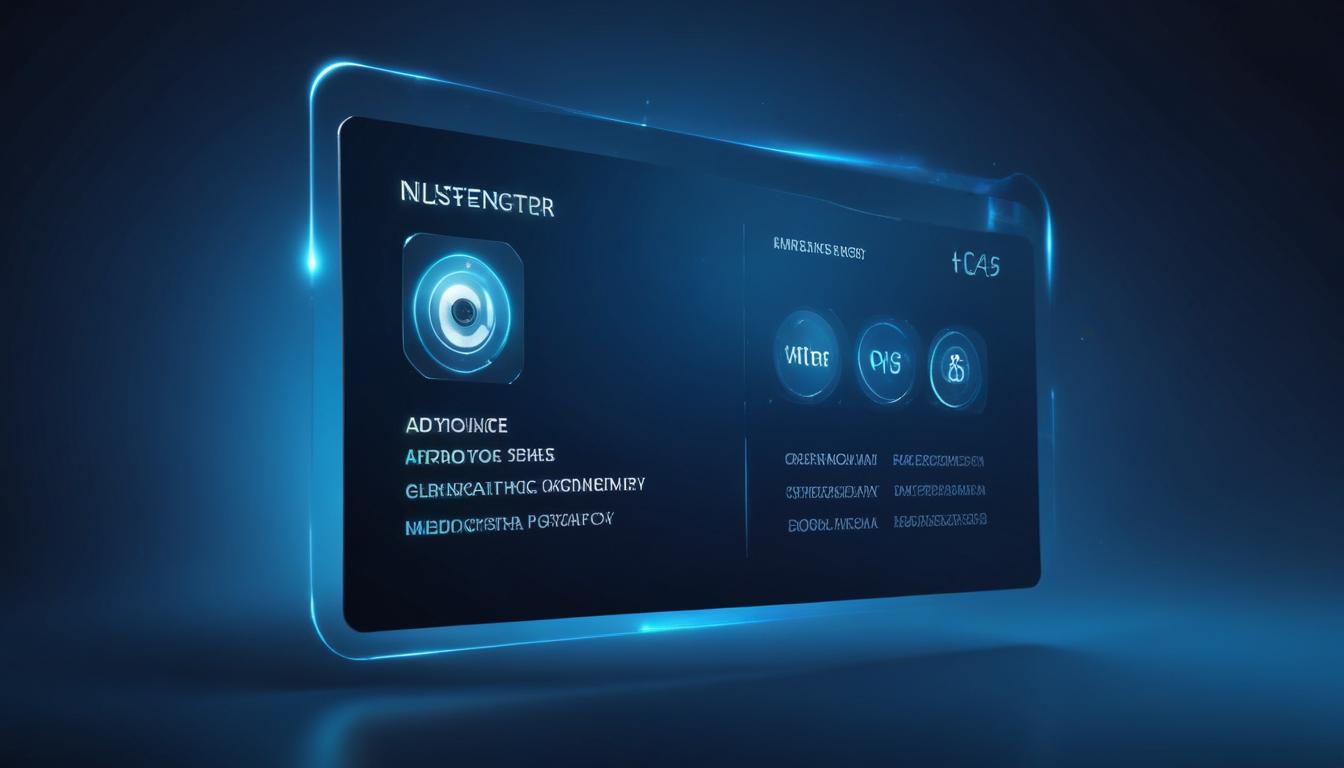 A business website card appearing prominently in an AI search results interface with glowing highlights, while competitor results fade into the background, illustrating AI-first digital discovery advantage