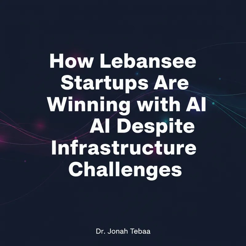 Cover illustration for: How Lebanese Startups Are Winning with AI Despite Infrastructure Challenges